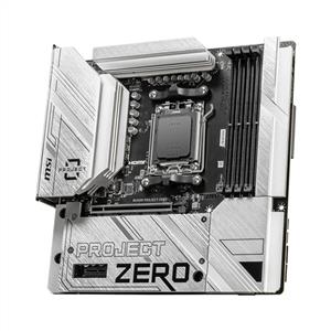 MSI B650M PROJECT ZERO AMD B650 Soket AM5 DDR5 7600MHz M.2 Anakart