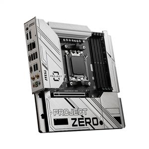 MSI B650M PROJECT ZERO AMD B650 Soket AM5 DDR5 7600MHz M.2 Anakart