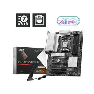 MSI PRO B850-P WIFI AMD B850 Soket AM5 DDR5 8200MHZ(OC) M.2 Anakart