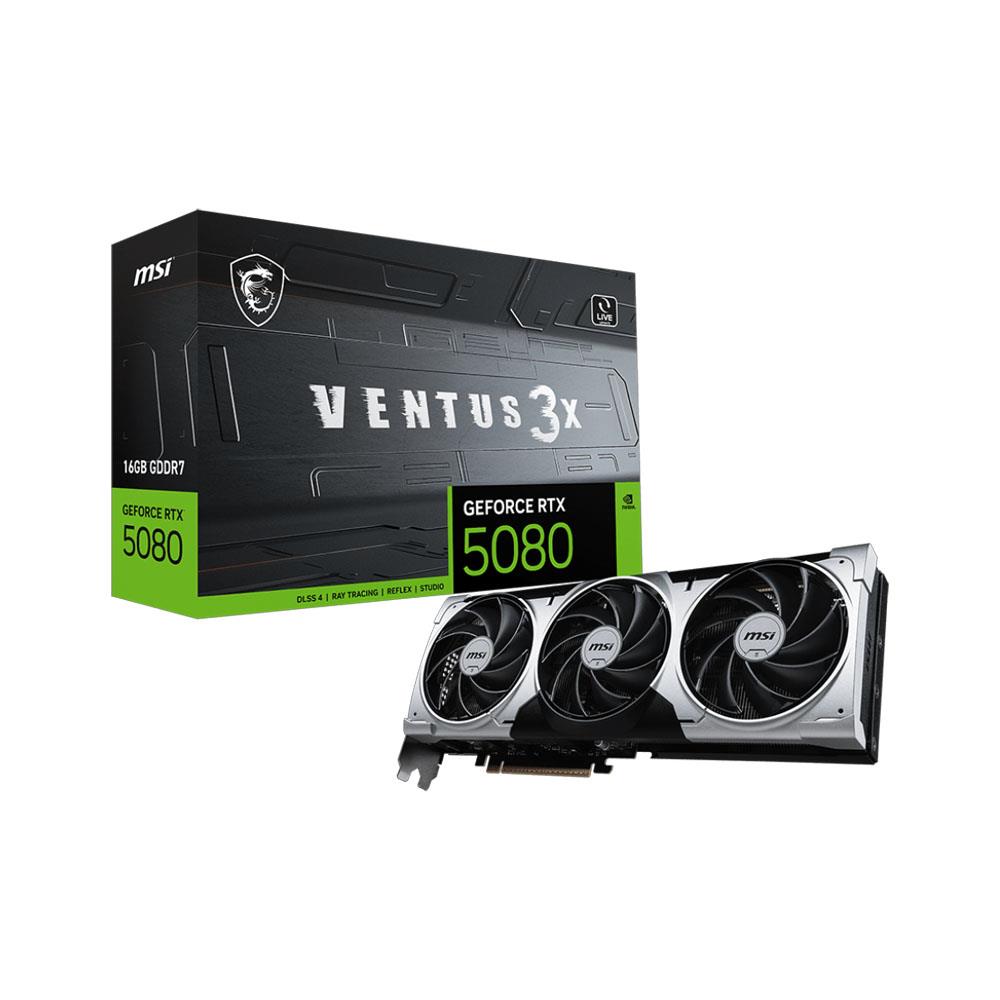 MSI GeForce RTX 5080 VENTUS 3X PLUS 16G GDDR7 256Bit DLSS 4 Ekran