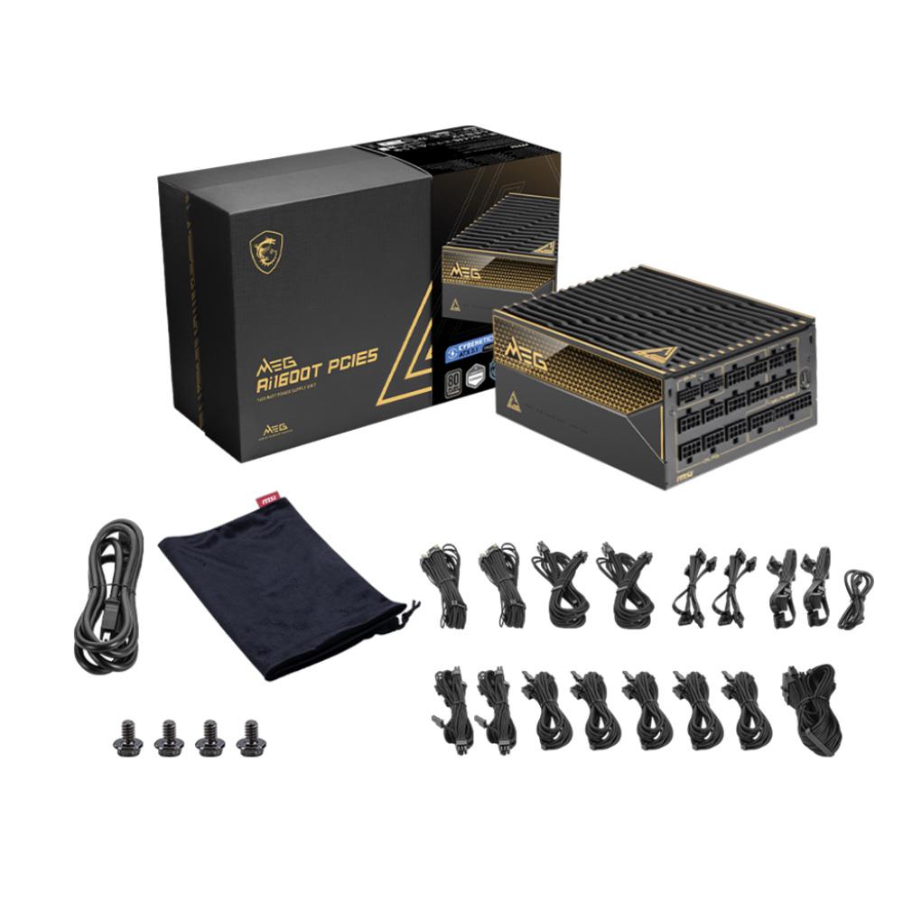 MSI MEG AI1600T PCIE5 1600W 80 PLUS PLATINUM Full Modüler GÜÇ