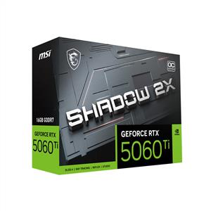 MSI GEFORCE RTX 5060 TI SHADOW 2X OC PLUS 16GB GDDR7 128Bit DLSS 4 Ekran Kartı