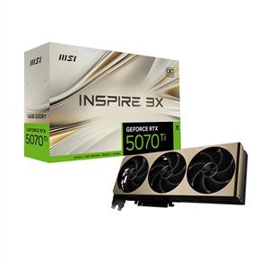 MSI GEFORCE RTX 5070 TI INSPIRE 3X OC 16GB GDDR7 256Bit DLSS 4 Ekran Kartı