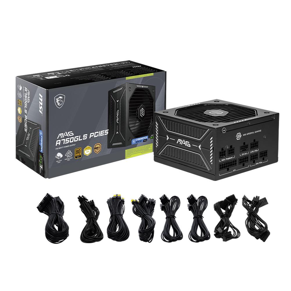 MSI MAG A750GLS PCIE5 750W 80 PLUS GOLD GÜÇ KAYNAĞI - Vatan Bilgisayar