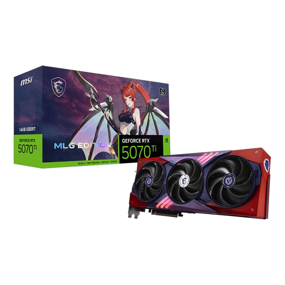 MSI GeForce RTX 5070 Ti 本体 グラフィックボード MSI GEFORCE RTX 5070 TI MLG EDITION OC 16GB GDDR7 256Bit DLSS 4