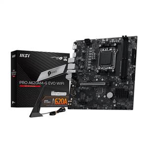 MSI PRO A620AM-G EVO WIFI 7200MHz(OC) DDR5 Soket AM5 M.2 HDMI DP mATX Anakart