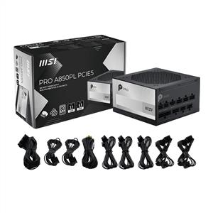 MSI PRO A850PL PCIE5 850W 80 PLUS PLATINUM GÜÇ KAYNAĞI