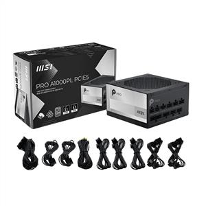 MSI PRO A1000PL PCIE5 1000W 80PLUS PLATINUM GÜÇ KAYNAĞI