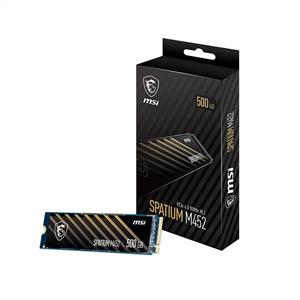 MSI 500GB SPATIUM M452 PCIE 4.0 NVME M.2  SSD (3600MB Okuma / 3100MB Yazma)