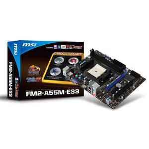 MSI A55M-E33 FM2+ AMD A55 DDR3 2133 (O.C.) VGA&HDMI Anakart
