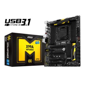 MSI X99A MPOWER Intel X99 Soket 2011V3 DDR4 USB 3.1 Anakart