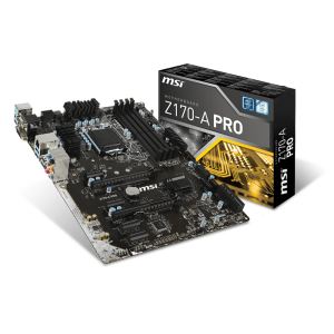 MSI Z170A PRO Intel Z170 Soket 1151 DDR4 3400MHz(O.C.) VGA&DVI Anakart