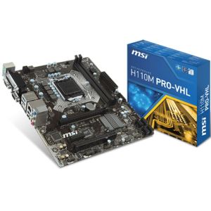 MSI H110M PRO-VHL Intel H110 Soket 1151 DDR4 2133Mhz Seri + Lpt VGA&DVI Anakart