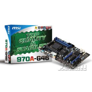MSI 970A-G46 AMD 970+SB950 AM3+ DDR3 2133MHz(O.C.) SATA 3.0 USB 3.0 Anakart