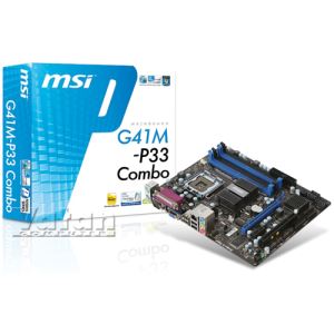MSI G41M-P33 Combo Intel G41 Soket LGA775 DDR2 / DDR3  VGA Anakart