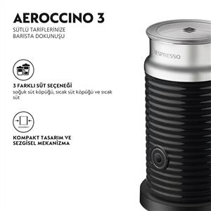 Nespresso Inissia Siyah Kapsül Kahve Makinesi (Süt Köpürtücü Hediyeli)