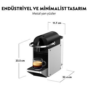 Nespresso Pixie Kapsüllü Kahve Makinesi Gümüş