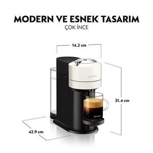 Nespresso Vertuo Next C Kapsüllü Kahve Makinesi Beyaz