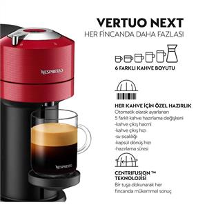 Nespresso Vertuo Next C Kapsüllü Kahve Makinesi Kırmızı