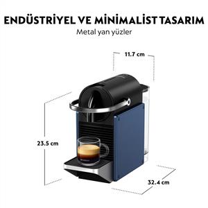Nespresso Pixie Kapsüllü Kahve Makinesi Mavi