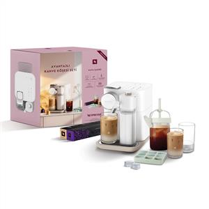 Nespresso F541 Gran Lattissima Kapsüllü Kahve Makinesi Anneler Günü Seti Beyaz