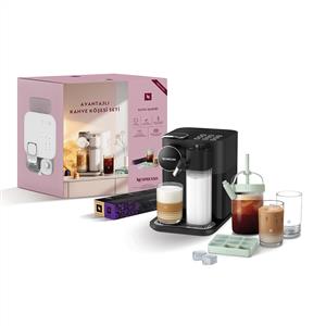 Nespresso F541 Gran Lattissima Kapsüllü Kahve Makinesi Anneler Günü Seti Siyah