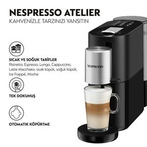 Nespresso  S85 Atelier Siyah Kapsüllü Kahve Makinesi