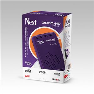 NEXT 2000 HD PLUS I.P.T.V. Özellikli Çanaklı Çanaksız MPEG4 HD Uydu Alıcısı