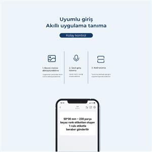 NIIMBOT B1 TAŞINABİLİR KABLOSUZ ETİKET YAZICI (Göl Mavisi)