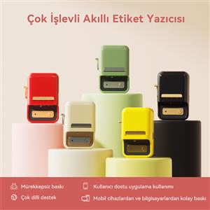 NIIMBOT B21S TAŞINABİLİR KABLOSUZ ETİKET YAZICI (Kırmızı)