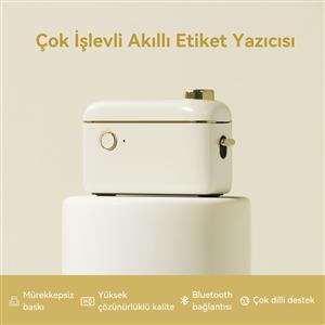 NIIMBOT H1S TAŞINABİLİR KABLOSUZ ETİKET YAZICI (Krem)