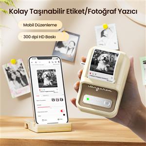 NIIMBOT B21 PRO TAŞINABİLİR KABLOSUZ ETİKET YAZICI (Kırmızı)