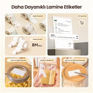 NIIMBOT B21 PRO TAŞINABİLİR KABLOSUZ ETİKET YAZICI (Siyah)