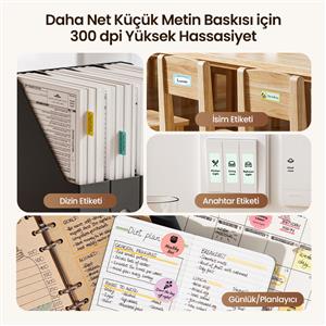 NIIMBOT B21 PRO TAŞINABİLİR KABLOSUZ ETİKET YAZICI (Kırmızı)