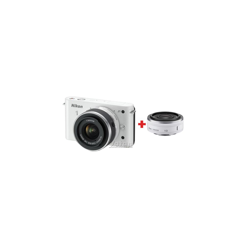 NIKON1 J1 WHITE LENS (10MM&10M-30MM) KIT 10.1 MP SLR FOTOĞRAF