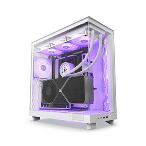 NZXT H6 FLOW RGB BEYAZ 3x120mm Fanlı MidT ATX Kasa