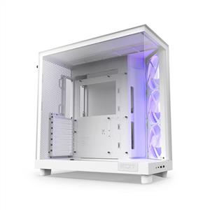 NZXT H6 FLOW RGB BEYAZ 3x120mm Fanlı MidT ATX Kasa