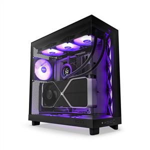  NZXT H6 FLOW RGB SİYAH 3x120mm Fanlı MidT ATX Kasa