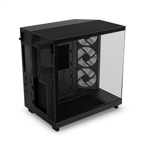 NZXT H6 FLOW RGB SİYAH 3x120mm Fanlı MidT ATX Kasa