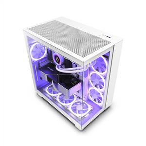 NZXT H9 FLOW BEYAZ 4x120mm Fanlı MidT ATX Kasa