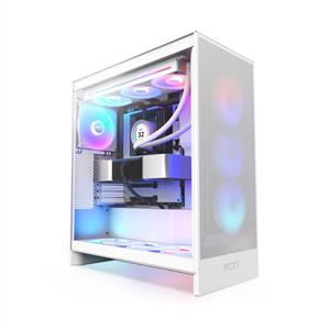  NZXT H7 FLOW RGB BEYAZ 3x120mm Fanlı MidT ATX Kasa