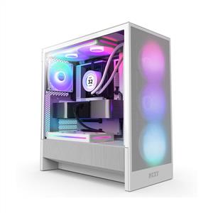  NZXT H5 FLOW RGB BEYAZ 4x120mm Fanlı MidT ATX Kasa