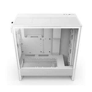 NZXT H5 FLOW RGB BEYAZ 4x120mm Fanlı MidT ATX Kasa