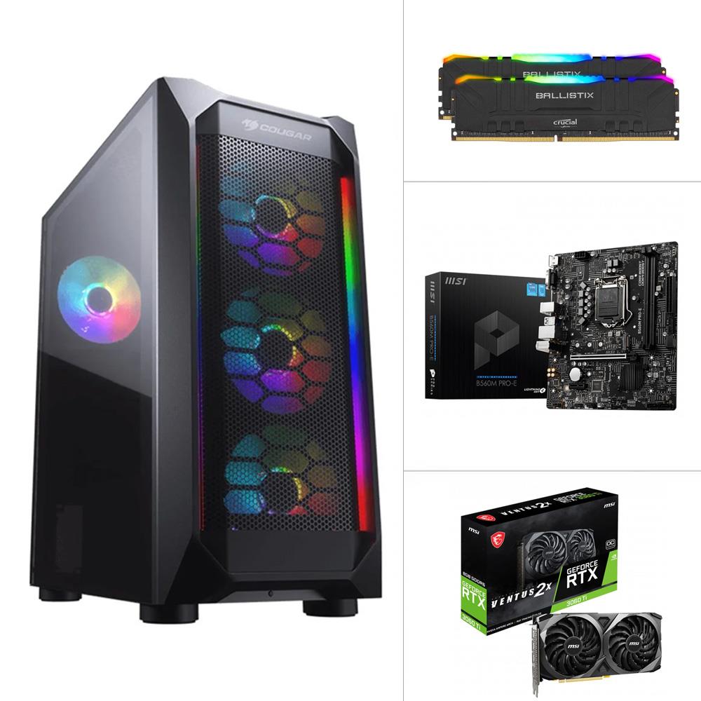 Intel I5 11400F-MSI RTX3060-TI-B560M PRO-E-KIOXIA 500GB SSD-16GB