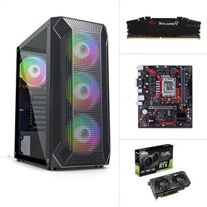 INTEL I3 13100F - ASUS DUAL RTX3060TIOC-PRIME B660M-K- 500GB SSD-16GB RAM