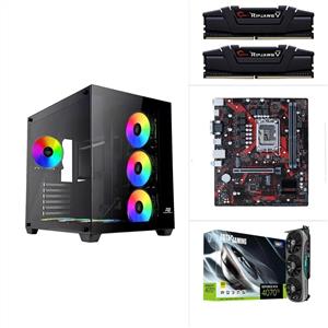 INTEL I5 13400F-EX-B660M-V5-RTX 4070 Ti TRINITY-500GB M.2 SSD-16GB RAM