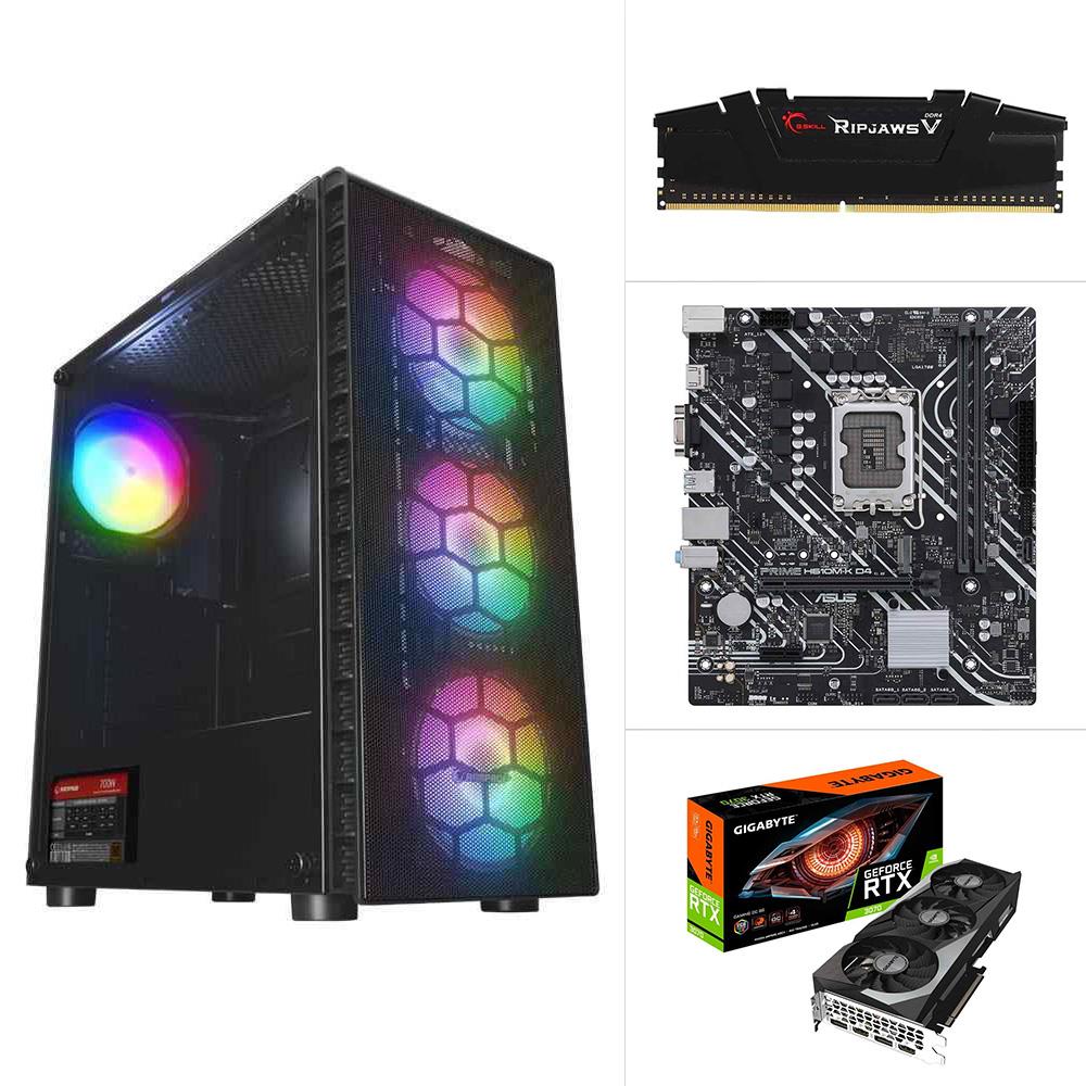 INTEL I5 12400F-GIGABYTE RTX 3070 GAMING-PRIME H610M-K D4-500GB M