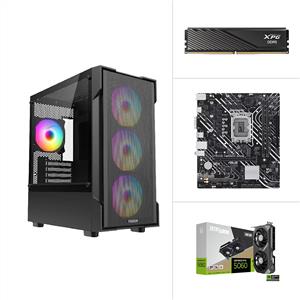 Wi-Fi 10世代i3 M.2SSD256gb+HDD500 office INTEL I3 13100F - RTX 5060 8GB - H610M - 480GB SSD - 16GB RAM