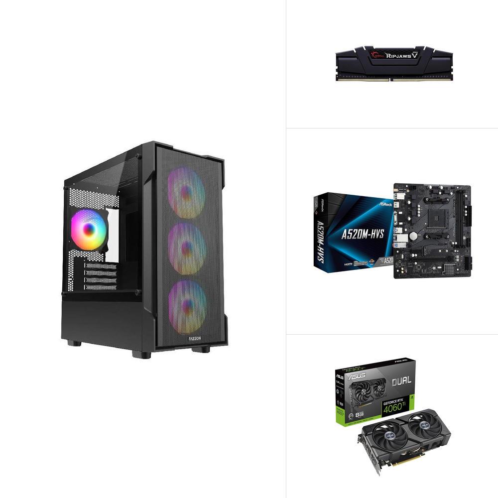 AMD R5 5600 - RTX 4060 TI - A520M - 1 TB SSD - 16GB RAM - Vatan