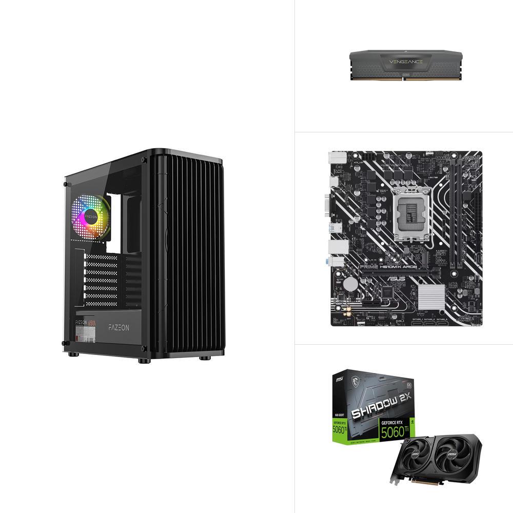 INTEL I5 12400F - RTX 5060 TI - H610M - 512GB SSD - 16GB RAM